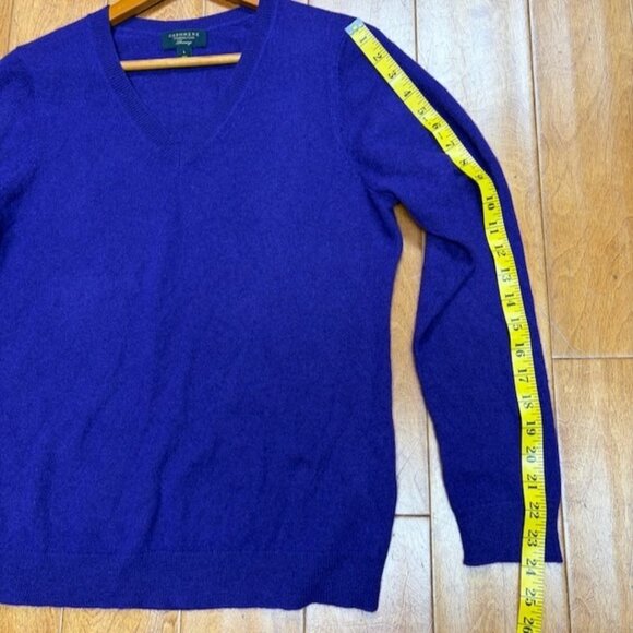 Charter Club Luxury Cashmere Sweater Large Purple Quiet Luxury Minimalist Preppy - Picture 7 of 8